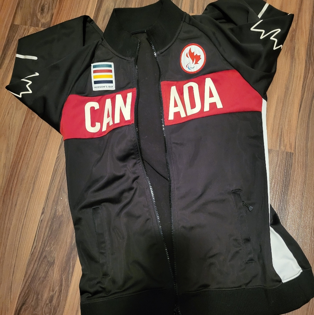 Black and Red Canada Cycling Jersey